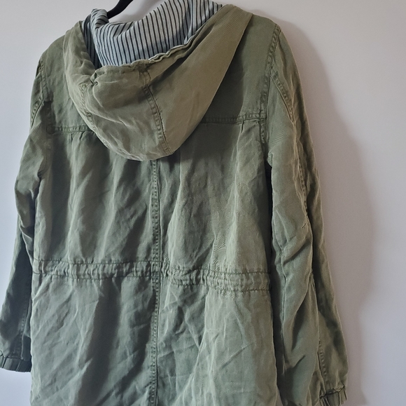 SANCTUARY Green Cargo Coat Size Small - Picture 5 of 6